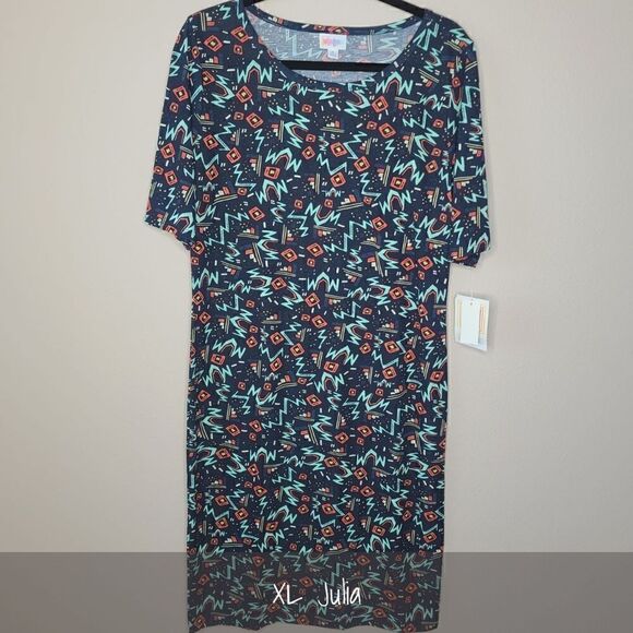LuLaRoe Julia Dress XL NWT - Picture 1 of 2